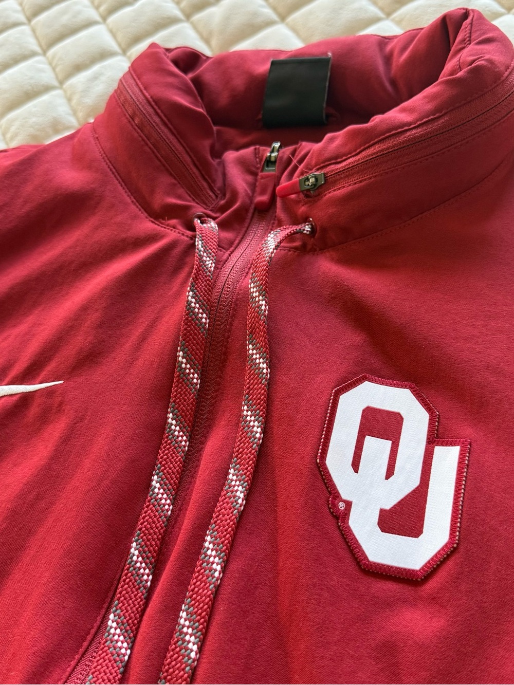 Nike Oklahoma Sooners Full Zip Jacket Mens 2XL Crimson Red OU NCAA Football 🏈
